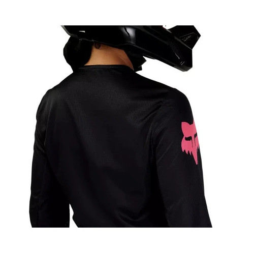 Bluze - FOX WMNS BLACKOUT JERSEY [BLK/BLK]