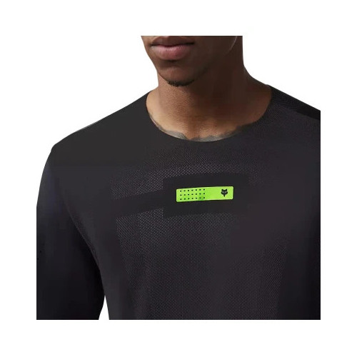 Tricouri - FOX RAWTEC LS JERSEY [BLK]