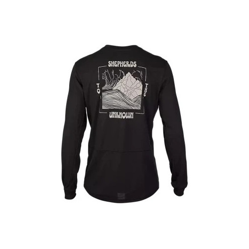 Tricouri - FOX RANGER DR LS JERSEY SHEPHERDS [BLK]