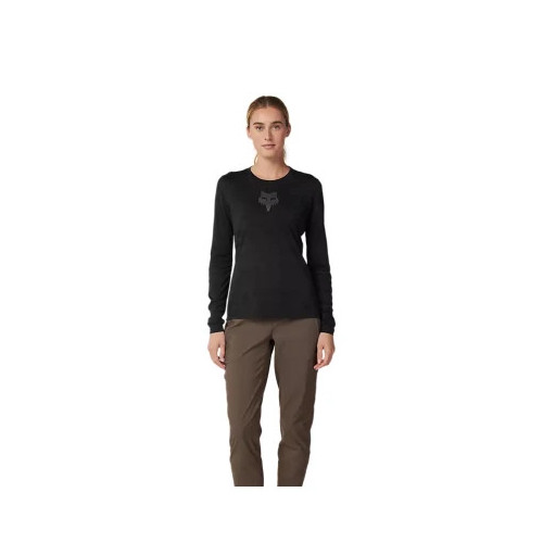 Tricouri - FOX W RANGER TRU DRI LS JERSEY [BLK] 2