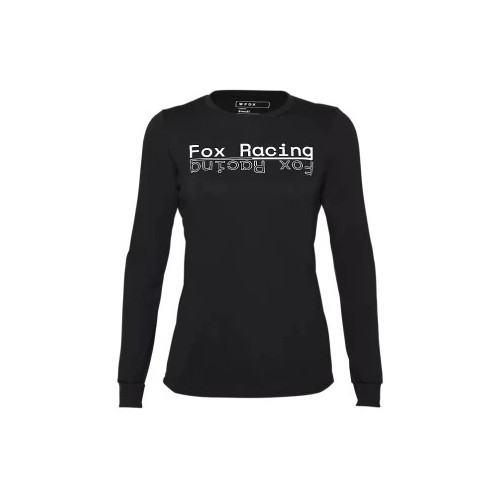 Tricouri - FOX W RANGER DR MD LS JERSEY [BLK]
