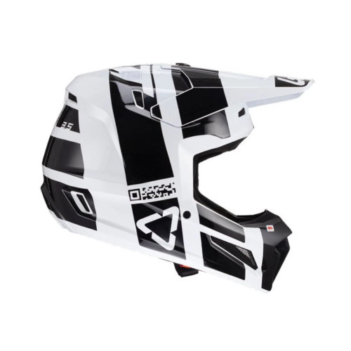 HELMET KIT MOTO 3.5 V24 BLACK/WHITE INCLUDES 4.5 GOGGLE