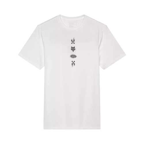 CHECKERED SS PREM TEE [OPT WHT]