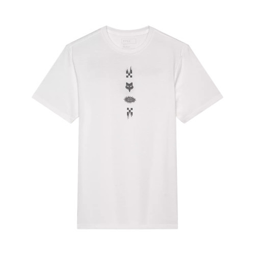 CHECKERED SS PREM TEE [OPT WHT]