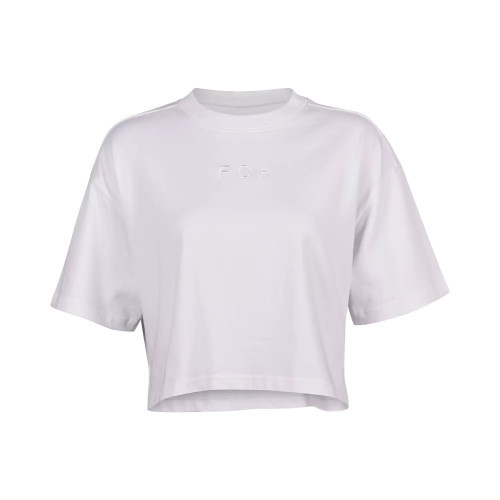 W WORDMARK OS CROP TEE [WHT]