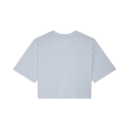 W WORDMARK OS CROP TEE [PL BLU]