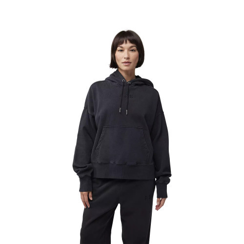 W WORDMARK OVERSIZED FLEECE PO [BLK]