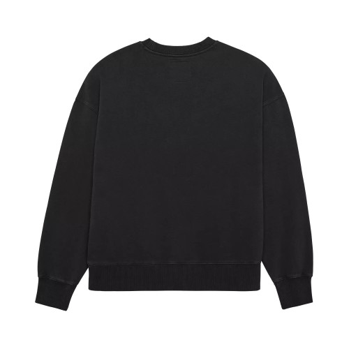 WORDMARK OVERSIZED FLEECE CREW [BLK] 2