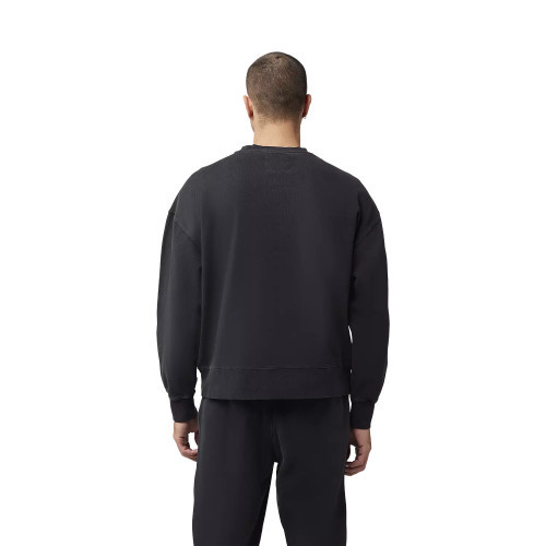 WORDMARK OVERSIZED FLEECE CREW [BLK]