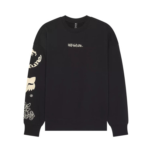 HELLO FUTURE OVERSIZED FLC CREW [BLK]