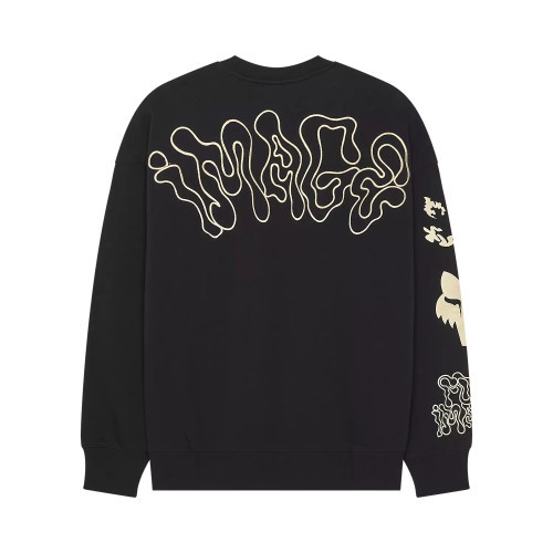 HELLO FUTURE OVERSIZED FLC CREW [BLK]
