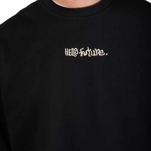 HELLO FUTURE OVERSIZED FLC CREW [BLK]