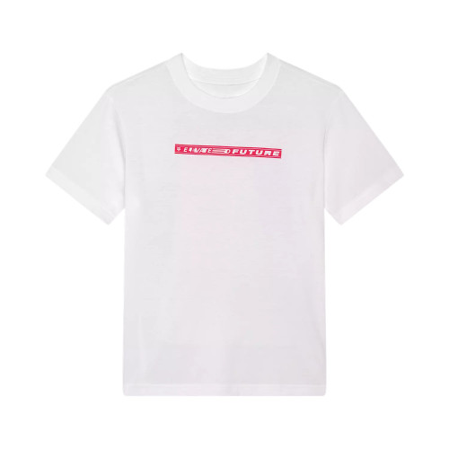 W ELEVATED SS TEE [WHT]