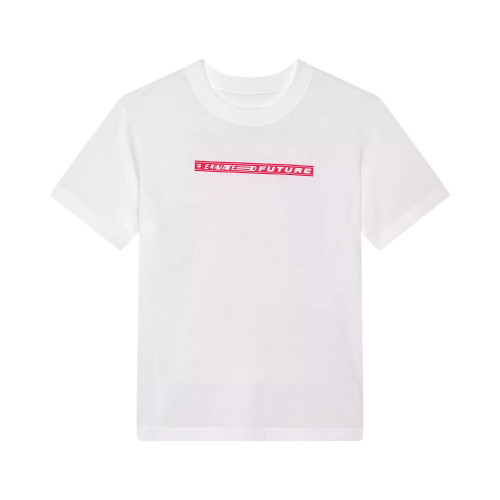 W ELEVATED SS TEE [WHT]
