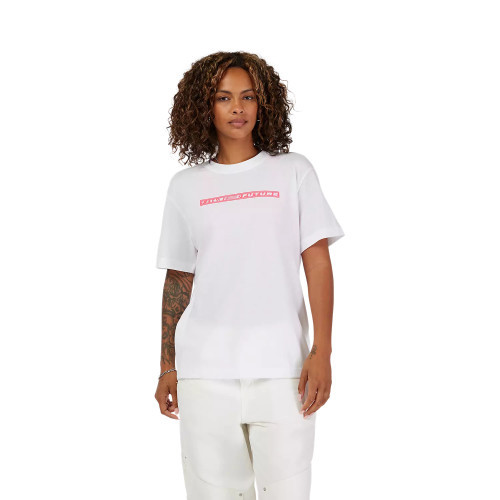 W ELEVATED SS TEE [WHT]