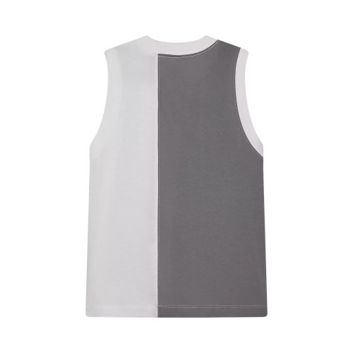 W MOTO-X BLOCKED TANK [WHT]