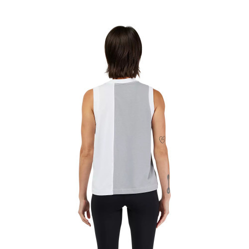 W MOTO-X BLOCKED TANK [WHT]