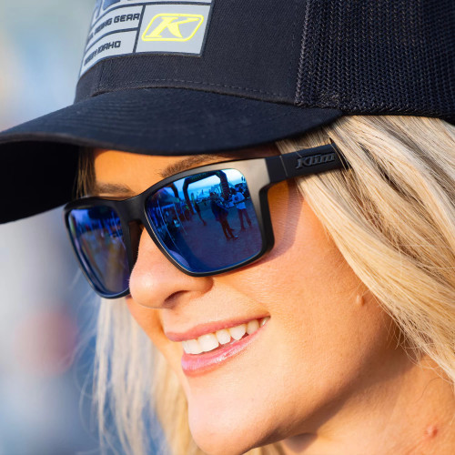 Ignition Sunglasses Matte Black - Smoke Blue Mirrored 2