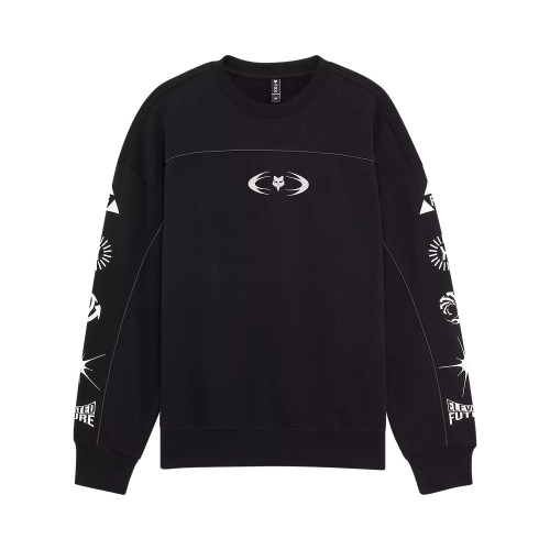 IMAGE COSMO OVERSIZED FLEECE CREW [BLK]