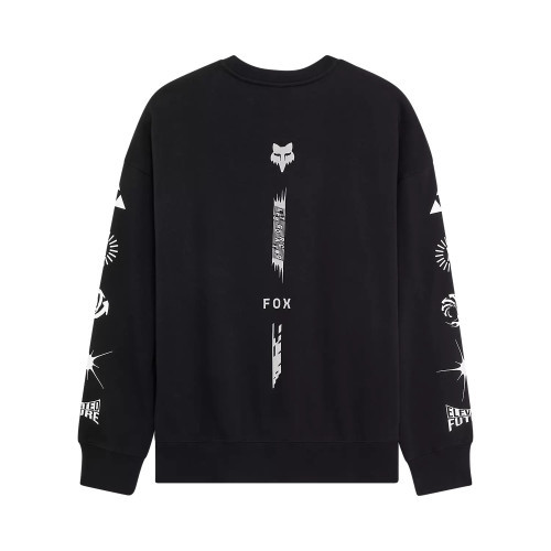 IMAGE COSMO OVERSIZED FLEECE CREW [BLK]