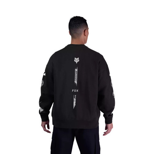 IMAGE COSMO OVERSIZED FLEECE CREW [BLK]