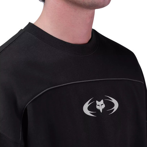 IMAGE COSMO OVERSIZED FLEECE CREW [BLK]