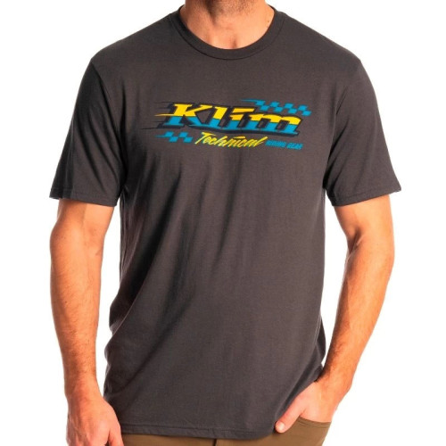 Heritage Tri-blend Tee Charcoal - Saffron