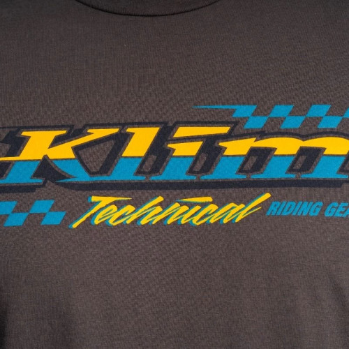 Heritage Tri-blend Tee Charcoal - Saffron 2