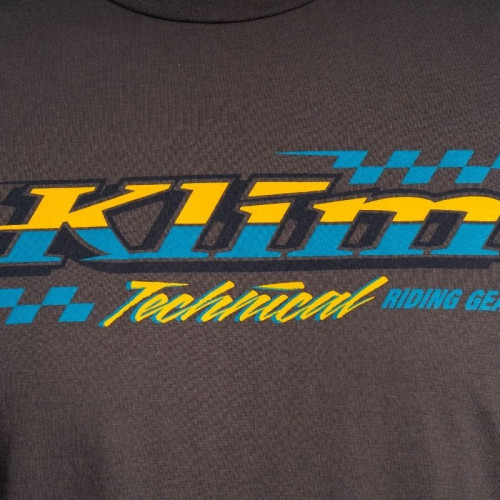 Heritage Tri-blend Tee Charcoal - Saffron
