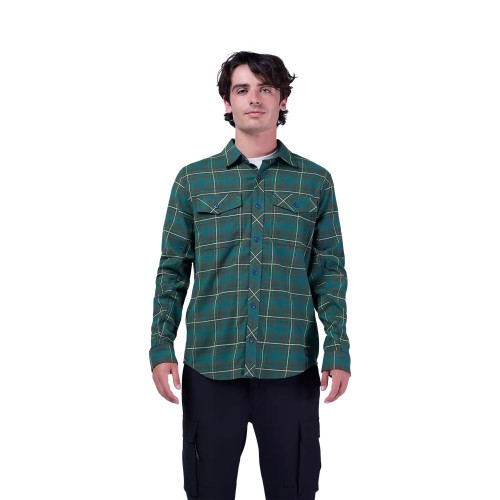 SURVIVALIST STRETCH FLANNEL LS [DRK SGE]