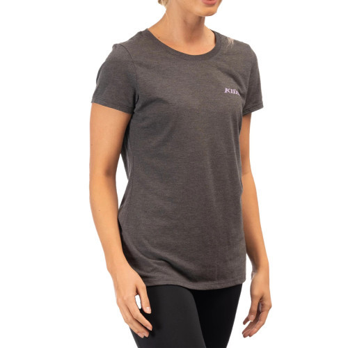 K Shield Crest Tri-blend Tee Heathered Charcoal - Lavender Heist