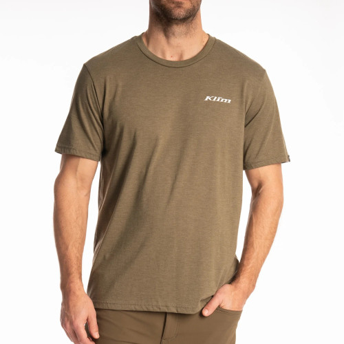 Winter Vortex Tri-blend Tee Military Green Frost - Hi-Vis
