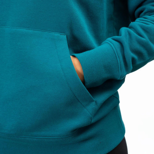 Klim Pullover Hoodie Deep Lagoon - Electric Green
