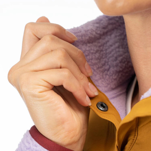 High Pile Mountain Fleece Pullover Lavender Heist - Cabernet