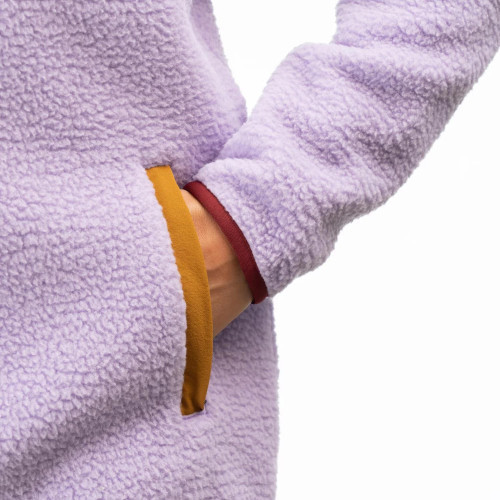 High Pile Mountain Fleece Pullover Lavender Heist - Cabernet
