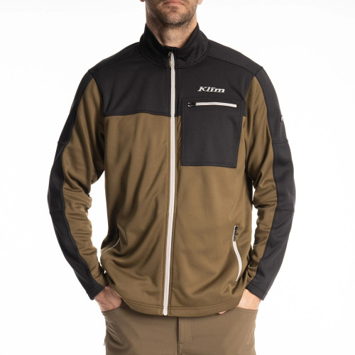 Glacier Jacket Dark Olive - Black 2