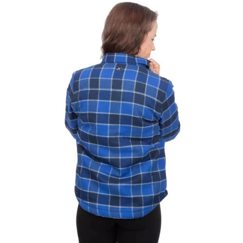Clouds Rest Fleece Lined Flannel Shirt Mazarine Blue - Dress Blues