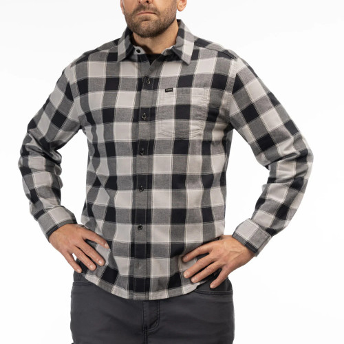 Cottonwood Midweight Flannel Shirt Monument - Black