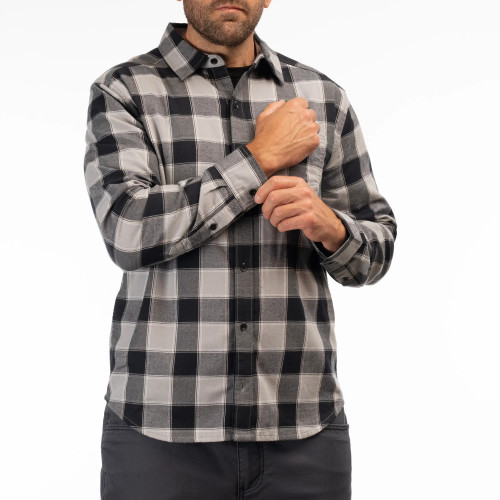 Cottonwood Midweight Flannel Shirt Monument - Black