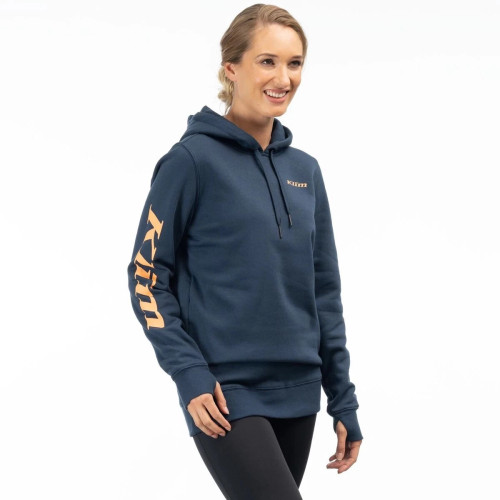 Mariposa Long Pullover Hoodie Dress Blues - Mock Orange