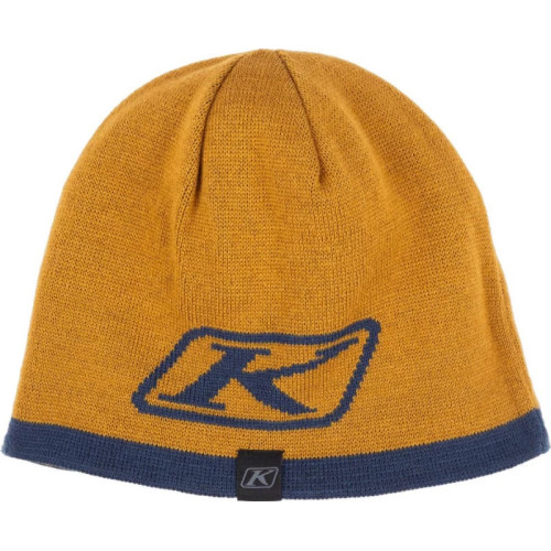 Swerve Beanie Golden Brown - Dress Blues