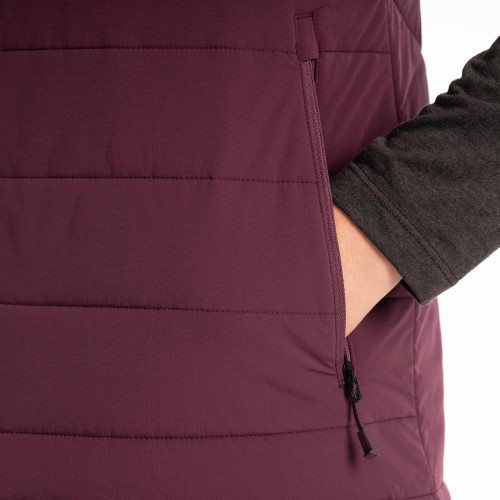 Waverly Stretch Insulated Vest Italian Plum