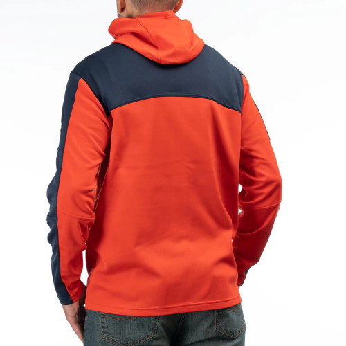 Glacier Hoodie Fiery Red - Dress Blues 2