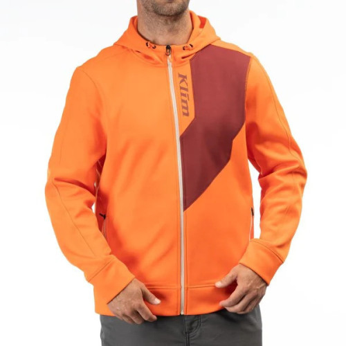 The Hill Climber Hoodie Red Orange - Cabernet