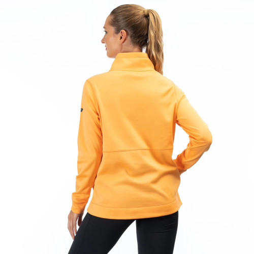 Solitude Asym Pullover Mock Orange
