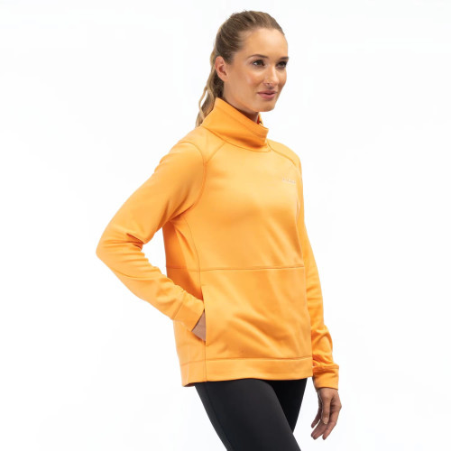 Solitude Asym Pullover Mock Orange