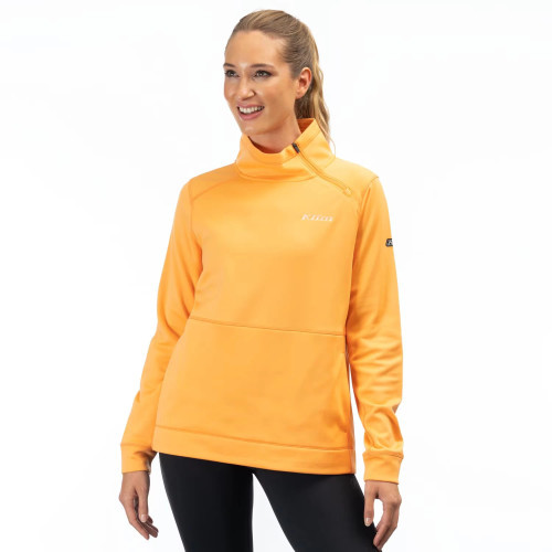 Solitude Asym Pullover Mock Orange