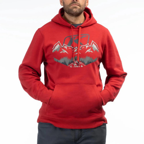Peak Side Pullover Hoodie Chili Pepper - Dress Blues