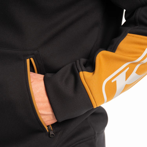 Stealth Hoodie Black - Golden Brown