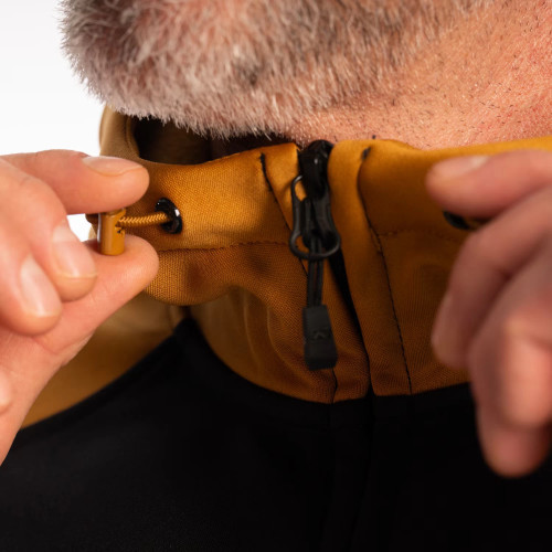 Stealth Hoodie Black - Golden Brown